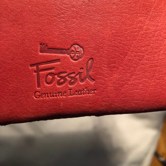 Fossil Fossil multicolor leather wristlet red - Picture 3 of 5